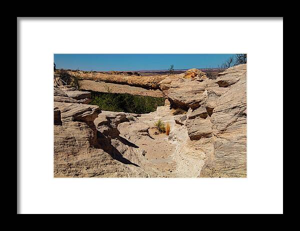 Agate Bridge Framed Print featuring the photograph Agate Bridge - Petrified Forest National Park by Jeff Folger