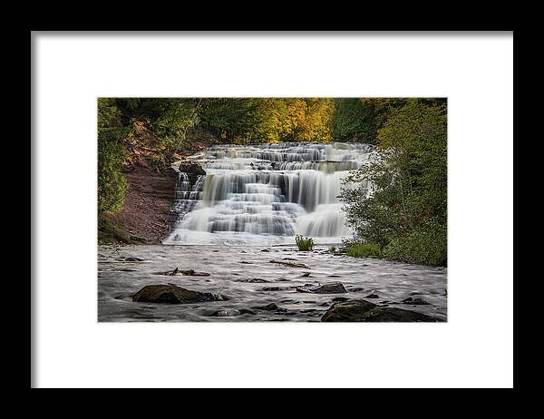 Michigan Framed Print featuring the photograph Agate Falls by William Christiansen