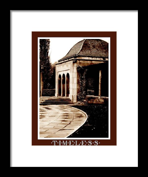 Gazebo Framed Print featuring the digital art Aged By Time by JGracey Stinson