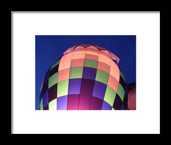 Hot Air Framed Print featuring the digital art Air Balloon by Kathleen Illes