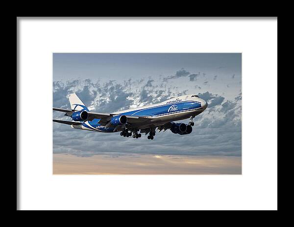 Air Bridge Framed Print featuring the photograph Air Bridge Cargo Airlines Boeing 747-8HV by Smart Aviation