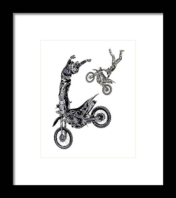 Motorcycle Framed Print featuring the photograph Air Riders by Caitlyn Grasso