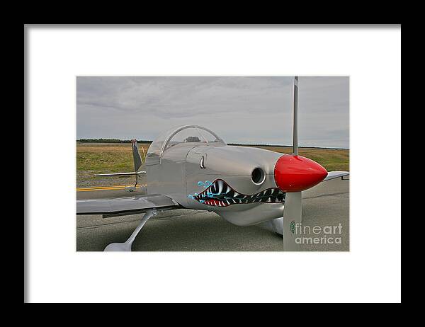 Aircraft Framed Print featuring the photograph Air Shark by Rick Monyahan