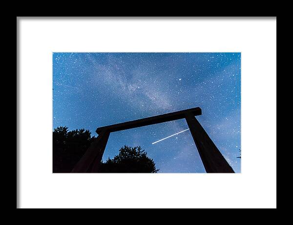 Astro Framed Print featuring the photograph Air Shooting Star by Marcus Karlsson Sall