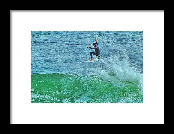 Surfer Framed Print featuring the photograph Air Time by Paul Gillham