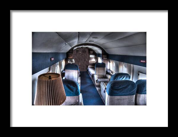 Beech Model 18 Framed Print featuring the photograph Airplane Interior by Richard Gehlbach
