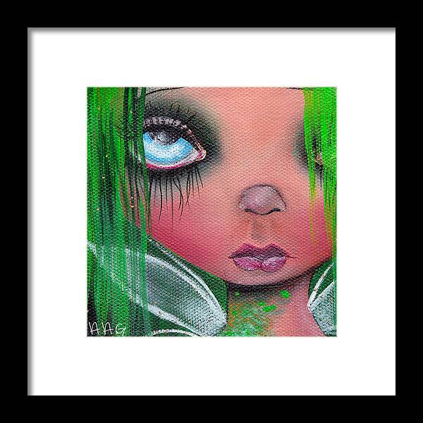 Fairy Framed Print featuring the painting Aislin by Abril Andrade