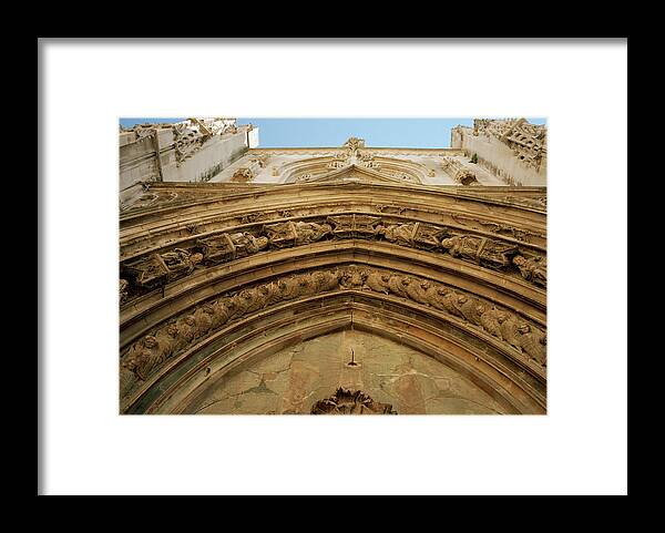 Aix En Provence Framed Print featuring the photograph Aix Cathedral by Shaun Higson