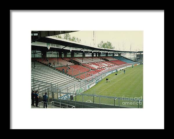 Ajax Framed Print featuring the photograph Ajax Amsterdam - De Meer Stadion - North Side Grandstand 2 - April 1996 by Legendary Football Grounds
