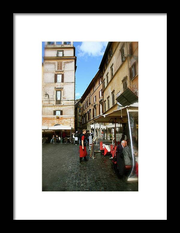 Rome Framed Print featuring the photograph Al Fresco by Jason Wolters