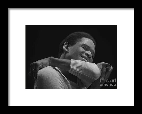 Photo Framed Print featuring the photograph AL JARREAU just a little tenderness by Philippe Taka