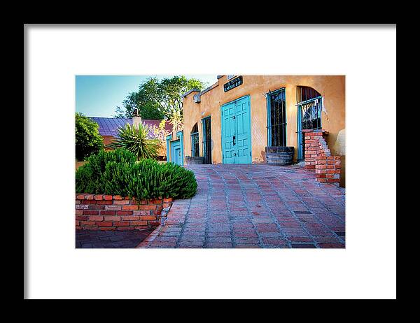 Albuquerque Old Town Framed Print featuring the photograph Albuquerque Old Town Emporium by Zayne Diamond Photographic