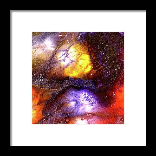 Gallery Framed Print featuring the painting ALCHEMY 03c by Dar Freeland