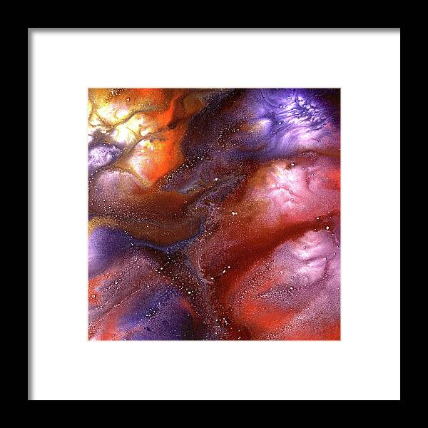 Gallery Framed Print featuring the painting ALCHEMY 03e by Dar Freeland