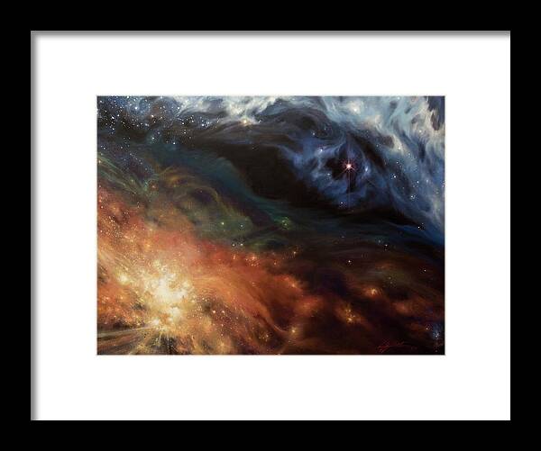 Alchemy Of Light Framed Print featuring the painting Alchemy of Light by Lucy West