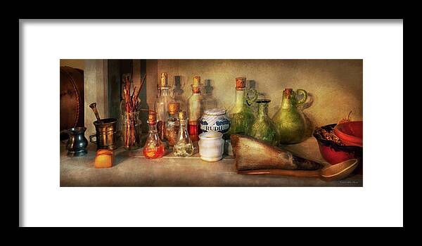 Pharmacist Framed Print featuring the photograph Alchemy - The home alchemist by Mike Savad