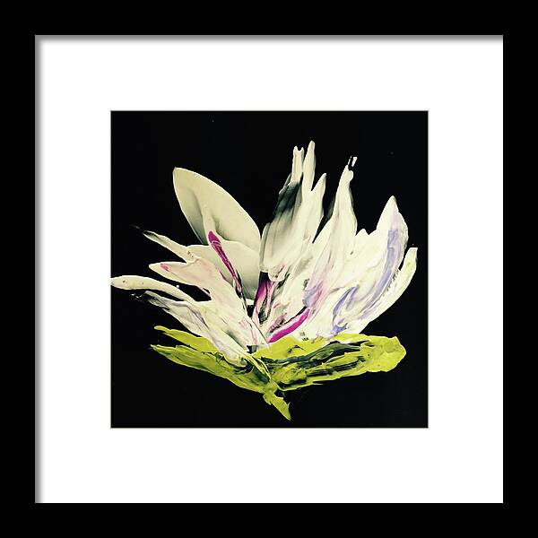 Water Lily Framed Print featuring the painting Alexis' Shadow by Tommy McDonell
