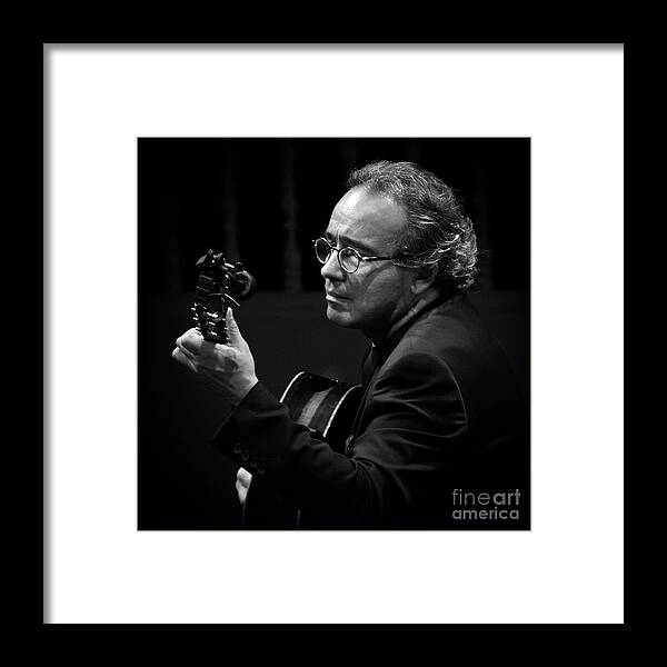 #guitar Framed Print featuring the photograph Alfredo Muro by Barry Weiss
