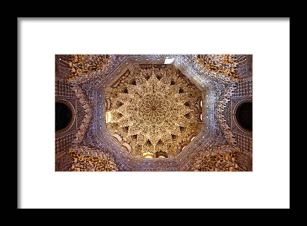 Rotunda Framed Print featuring the photograph Alhambra Palace Rotunda by Adam Rainoff