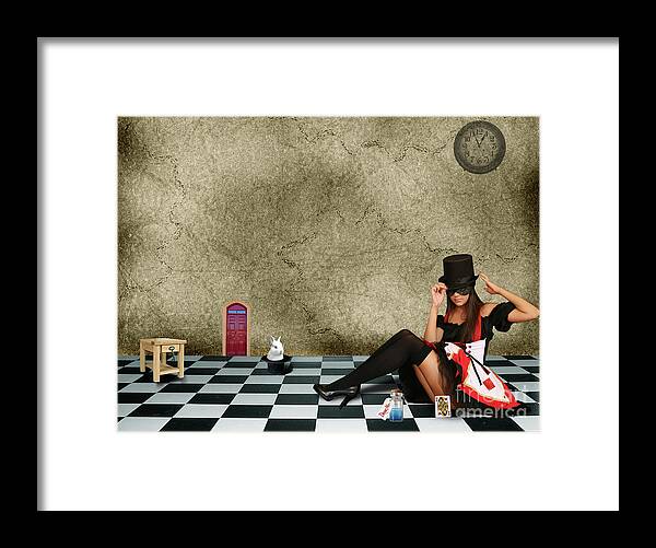  Framed Print featuring the digital art Alice is Going Home by Jim Hatch