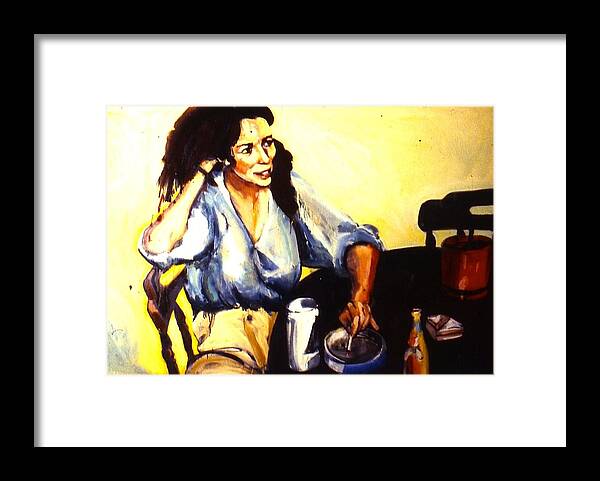 Aliet Framed Print featuring the painting Aliet by Les Leffingwell
