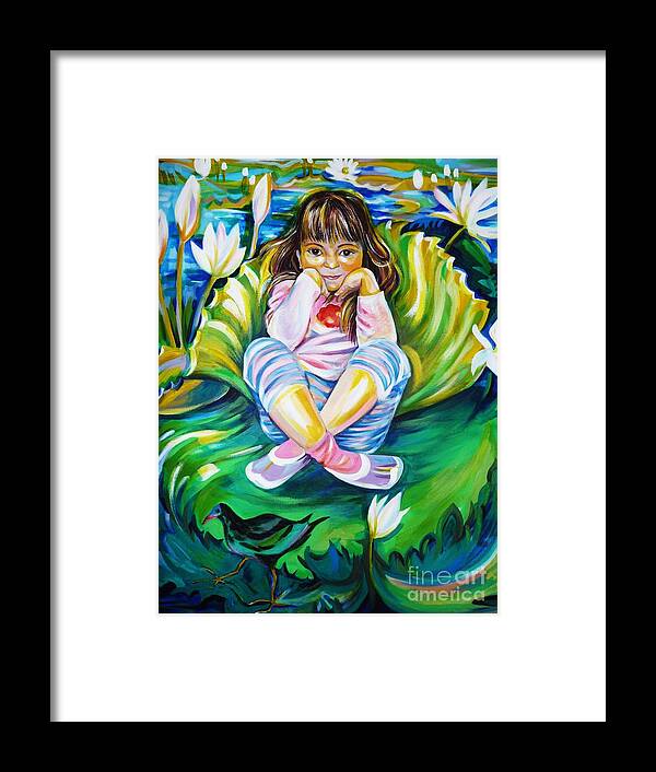  Portrait Framed Print featuring the painting Alissa by Anna Duyunova