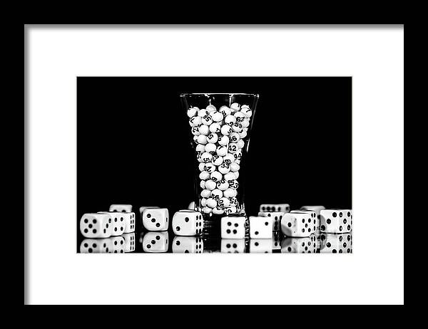 Dice Framed Print featuring the photograph All about Numbers by Gerald Kloss