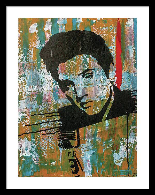 Elvis Framed Print featuring the painting All my dreams fulfill by Jayime Jean