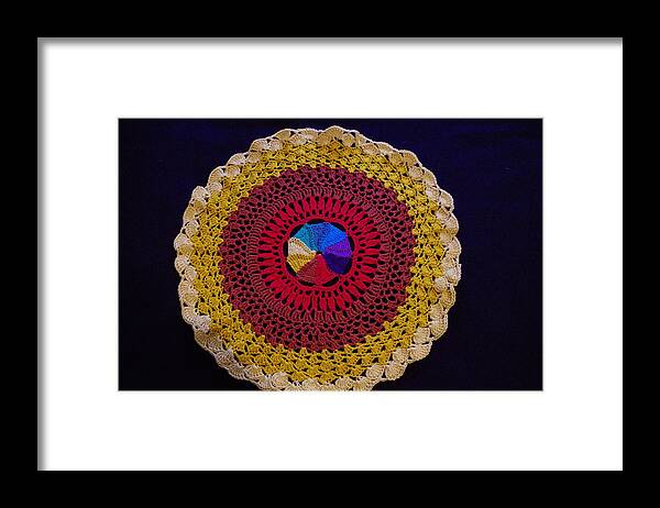 Crochet Framed Print featuring the photograph All My Life's a Circle by Robyn Greaves