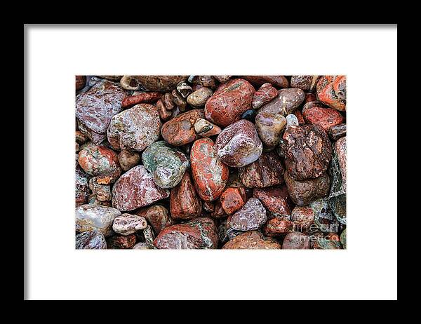 All The Stones Framed Print featuring the photograph All the Stones by Rachel Cohen