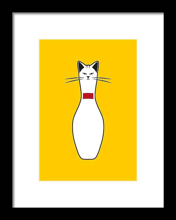 Cat Framed Print featuring the digital art Alley Cat by Nicholas Ely