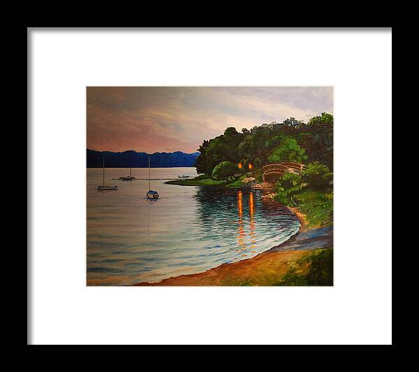 Art Framed Print featuring the painting Almost Home by Heidi E Nelson