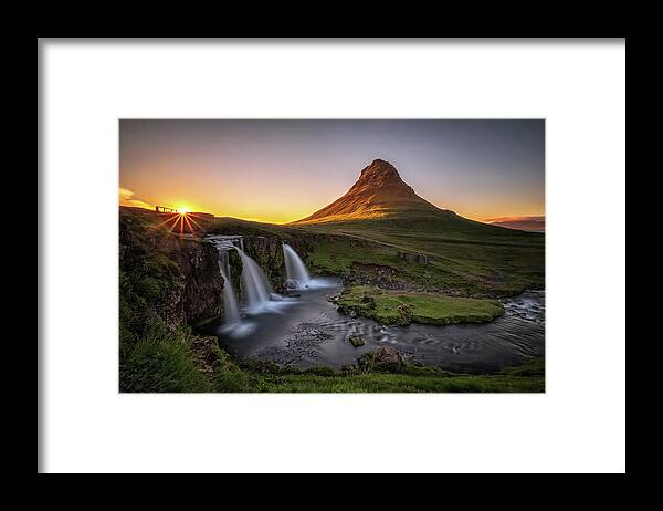 Iceland West Region Framed Print featuring the photograph Almost Midnight by Neil Shapiro