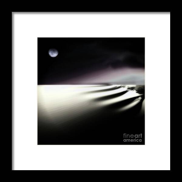 Desolate Framed Print featuring the painting Alone by Mindy Sommers