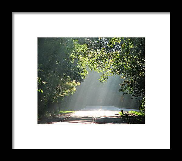 Road Framed Print featuring the photograph Along the Road of Life by Ted Keller