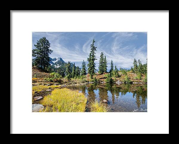 Alpine Framed Print featuring the photograph Alpine Pond in the Fall by Jeff Goulden