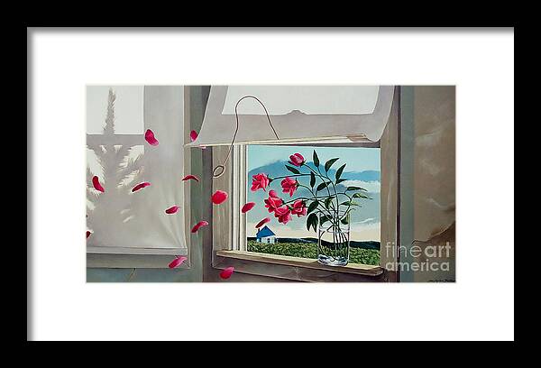 Roses Framed Print featuring the painting Always with you by Christopher Shellhammer