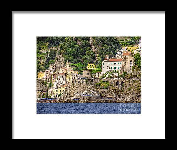 Amalfi Coast Framed Print featuring the photograph Amalfi Coast 2 by Maria Rabinky