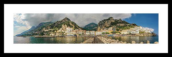 Amalfi Framed Print featuring the photograph Amalfi by Steven Sparks