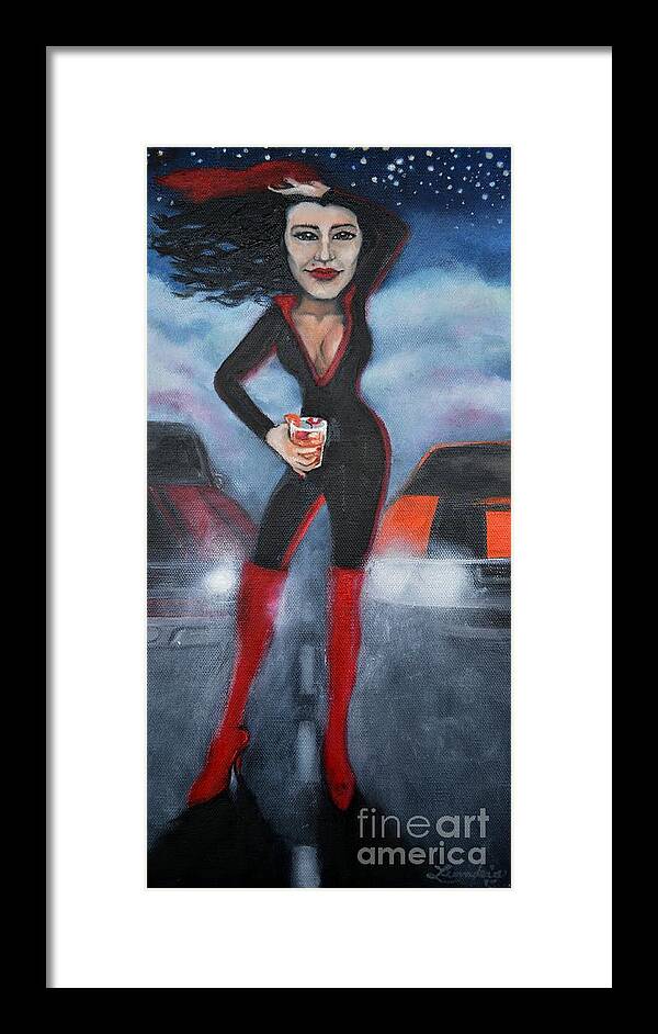 Girl Friend Paintings Framed Print featuring the painting Amanda by Leandria Goodman