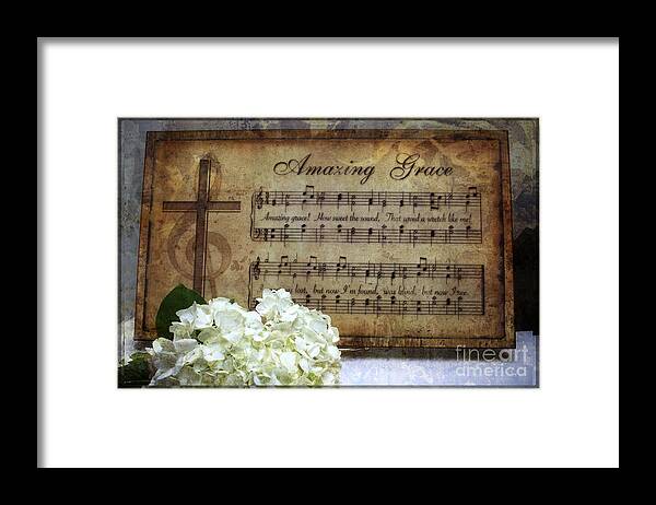 Amazing Grace Framed Print featuring the photograph Amazing Grace - Christian Home Art by Ella Kaye Dickey