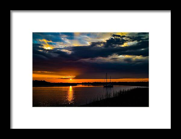 Sky. Clouds Framed Print featuring the photograph Amazing Sky by Angela Sherrer