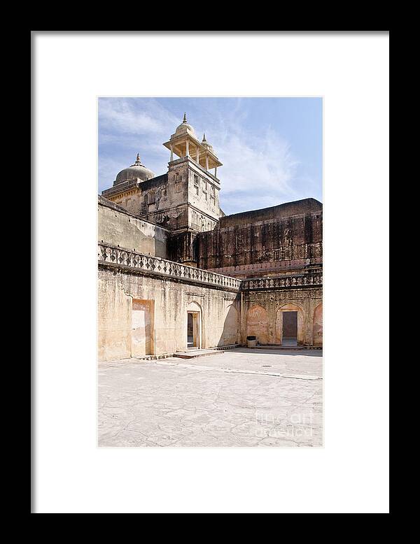 Amber Fort Framed Print featuring the photograph Amber Fort. Towers. by Elena Perelman