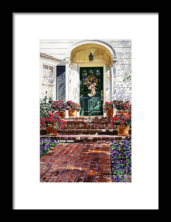 Cape Cod Framed Print featuring the painting American Classic by David Lloyd Glover