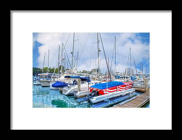 Marina Del Rey Framed Print featuring the photograph American Dream by Lynn Bauer