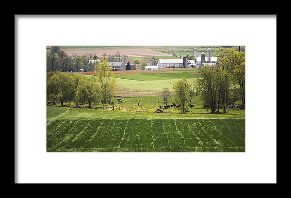 Landscape Framed Print featuring the photograph American Farmland by Paul Ross