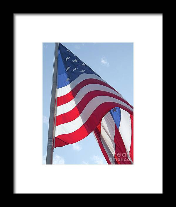 Flag Framed Print featuring the photograph American Flag by Ann Horn