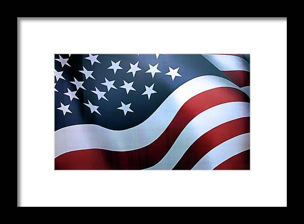 Flag Framed Print featuring the photograph American Flag by Kristin Elmquist