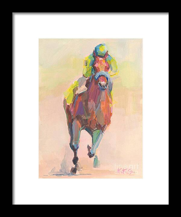 Thoroughbred Framed Print featuring the painting Champion by Kimberly Santini