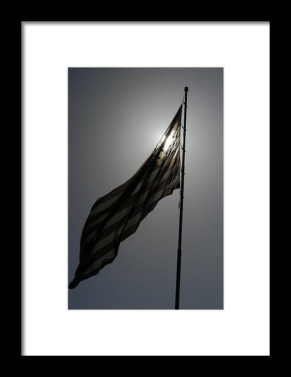 Us Flag Framed Print featuring the photograph American Pride - Flag by DArcy Evans